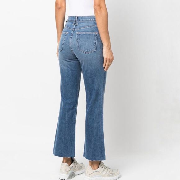 SLVRLAKE Women’s Frankie Cropped Flare Jeans Size 31 - Picture 3 of 10